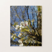Puzzle photo créative de fleur d'arbre blanc (Vertical)