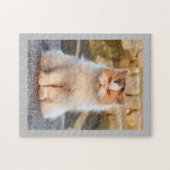Puzzle Photo Cute Cat personnalisée (Horizontal)