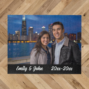 Puzzle photo d'anniversaire moderne simple
