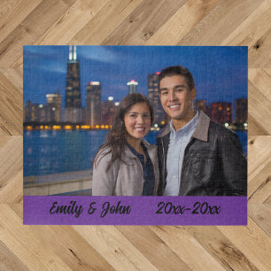 Puzzle photo d'anniversaire moderne simple