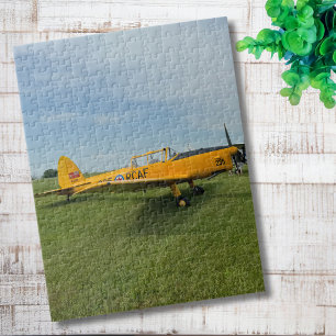 Puzzle Photo d'avion jaune pour soirée en famille