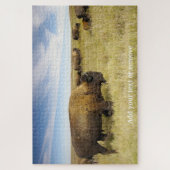 Puzzle Photo de bison nord-américain dans les plaines, (Vertical)