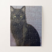 Puzzle Photo de chat noir étoilé (Vertical)