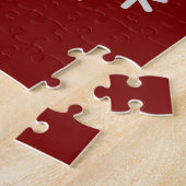 Puzzle Photo de chat orange Texte personnalisable (Côté)
