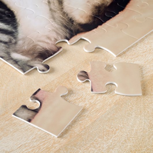 Puzzle Photo de chat pour animaux de compagnie (Côté)