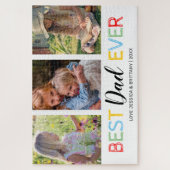 Puzzle Photo de famille Best Papa Ever 3 (Vertical)