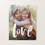 Puzzle Photo de famille d'amour audacieuse<br><div class="desc">Mettez votre photo de famille sur un puzzle avec un script moderne audacieux "amour". Faites une grande activité pour la famille mais aussi un grand cadeau pour les grands-parents ou parents ou toute autre personne que vous aimez!</div>