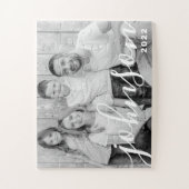 Puzzle Photo de famille de script simple et moderne (Vertical)