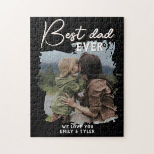 Puzzle Photo de famille du meilleur papa moderne Fête du 