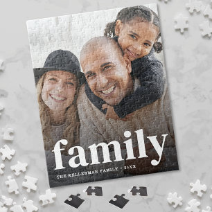 Puzzle Photo de famille moderne personnalisée