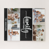 Puzzle Photo de famille moderne simple Script (Horizontal)