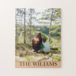 Puzzle Photo de famille personnalisée en tons pastel