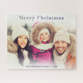 Puzzle Photo de famille Vacances d'hiver Joyeux Noël mode (Horizontal)