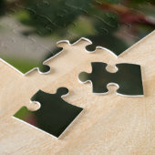 Puzzle photo de fleur de fuchsia rose créatif (Côté)