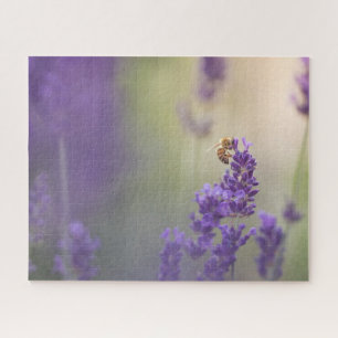 Puzzle Photo de fleur de lavande dans la nature