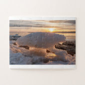 Puzzle photo de glace en forme d'ours (Horizontal)