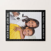 Puzzle Photo de la famille Best Mom (Horizontal)