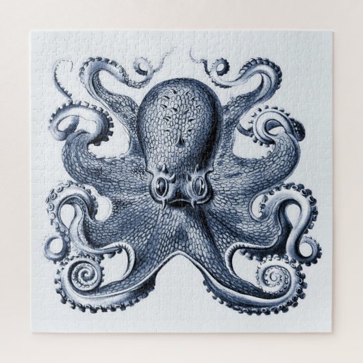 Puzzle Photo de la marine Blue Octopus par Ernst Haeckel (Vertical)