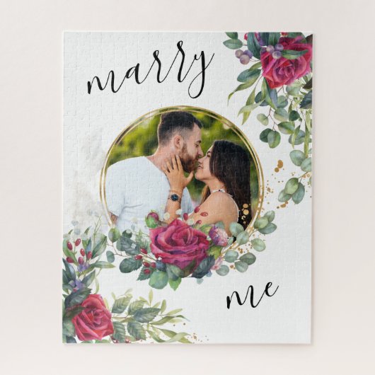 Puzzle Photo de la proposition de script Red Rose Marry (Vertical)