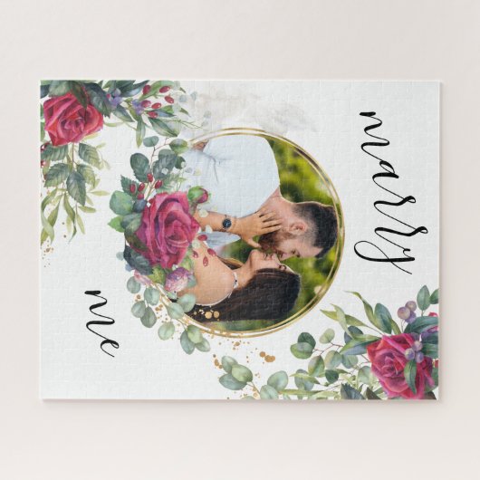 Puzzle Photo de la proposition de script Red Rose Marry (Horizontal)