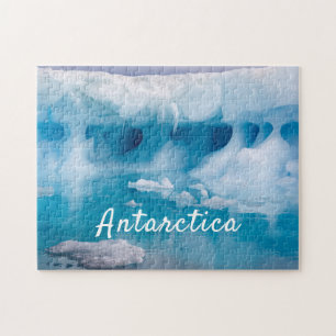 Puzzle Photo de l'iceberg Antarctique avec texte