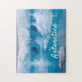 Puzzle Photo de l'iceberg Antarctique avec texte (Vertical)