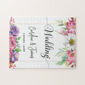 Puzzle Photo de mariage simple moderne (Horizontal)
