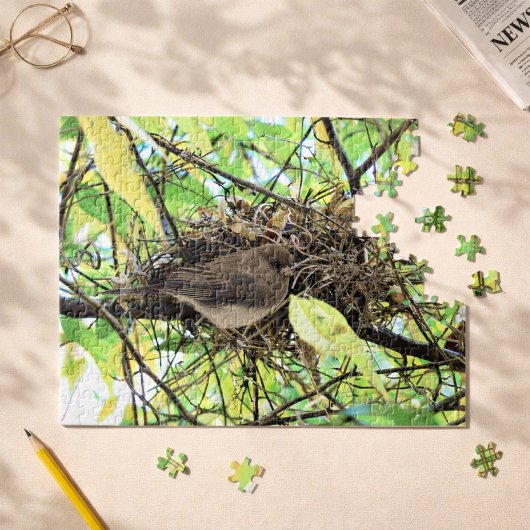 Puzzle Photo de nid d'oiseau