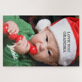 Puzzle Photo de Noël de bébé moderne (Horizontal)