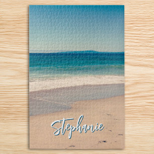 Puzzle Photo de plage personnalisée Océan bleu Scénique
