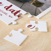 Puzzle Photo de script de pinceau blanc Enregistrer la da (Côté)