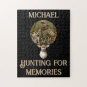 Puzzle Photo de souvenirs de chasse rustique avec bois de (Vertical)