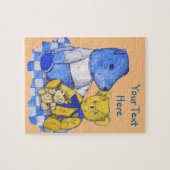 Puzzle photo de trois mignonettes (Horizontal)