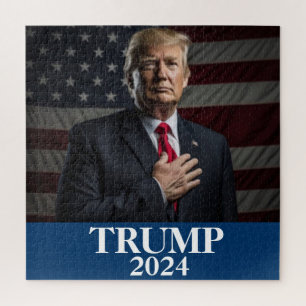Puzzle Photo Donald Trump - Trump 2024 Garder l'Amérique 