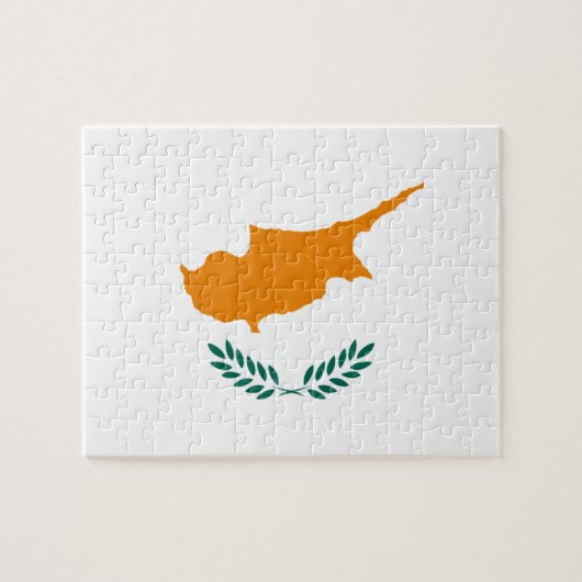 Puzzle photo du drapeau de Chypre (Horizontal)