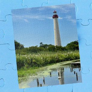 Puzzle Photo du phare de Cape May NJ, Soirée en famille,C