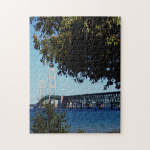Puzzle Photo du pont Mackinac