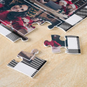 Puzzle Photo en noir et blanc 5 avec Monogramme (Côté)