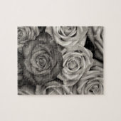Puzzle Photo en noir et blanc de ROSES (Horizontal)