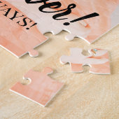 Puzzle Photo et message personnalisés (Côté)