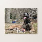 Puzzle Photo et nom d'animal de compagnie, soirée en fami (Horizontal)