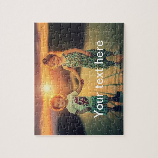Puzzle Photo et texte faits sur commande (Vertical)