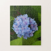 Puzzle Photo florale d'Hydrangea bleu et rose (Vertical)