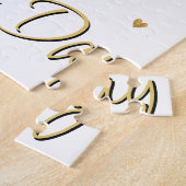 Puzzle Photo Heart Gold Parties scintillant Hearts Saint- (Côté)