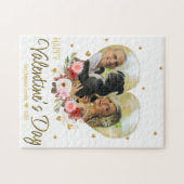 Puzzle Photo Heart Gold Parties scintillant Hearts Saint- (Horizontal)