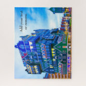 Puzzle Photo : maisons de canaux hollandaises Amsterdam, (Vertical)