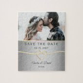 Puzzle Photo Mariage Enregistrer La Date (Vertical)