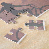 Puzzle Photo Mariage Enregistrer La Date Invitation (Côté)