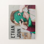 Puzzle Photo mignonne Toddler avec le nom de l'enfant (Vertical)