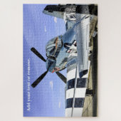Puzzle Photo militaire d'un avion de chasse P-51 Mustang (Vertical)